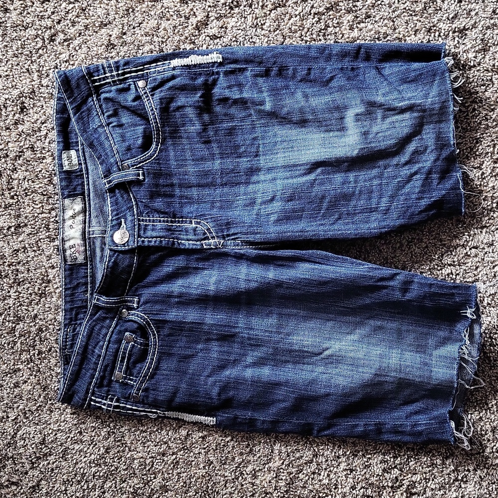 BKE Dark Blue Denim Bermuda Shorts